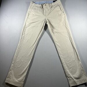 Mens Polo Ralph Lauren Polo Chino Stretch Straight Fit Khaki 31x32 Pants
